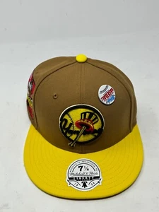 2023 Topps Chrome Mitchell And Ness New York Yankees Fitted Hat 7 1/8 With Pin - Picture 1 of 3