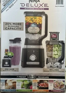 Ninja - DELUXE KITCHEN SYSTEM Power Blender + Food Processor Pro with 88 oz. ... - Picture 1 of 15