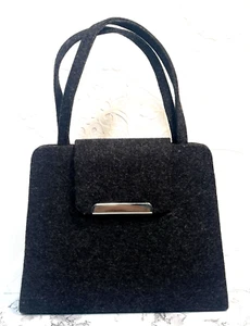 Black Structured Purse Swee Lo New York Handbag Cross Body - Picture 1 of 16
