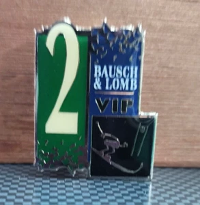 BAUSCH & LOMB WAVE 2 VIP QUEST SKIING LILLEHAMMER 1994 OLYMPIC PIN - Picture 1 of 2