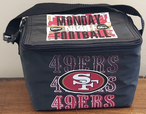 Vintage San Francisco 49ers ABC Monday Night Football Insulated Lunch Bag Cooler Cover