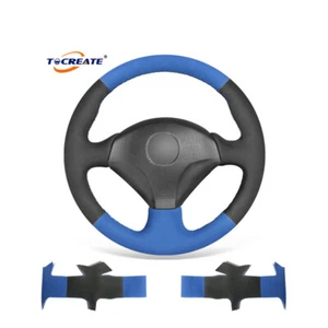 Blue Black Suede Car Steering Wheel Cover for Honda S2000 Civic SI Insight #Q073 - Bild 1 von 10