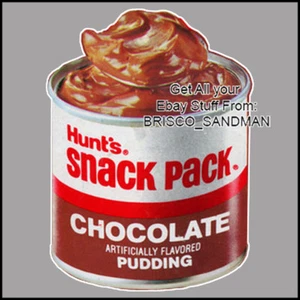 Fridge Fun Refrigerator Magnet HUNT'S SNACK PACK PUDDING ART 1970s Retro Food - Picture 1 of 5