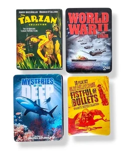 DVDs DVD Sets Lot WWII Krieg Spaghetti Western Tarzan Ozean Leben Haie Blechhüllen - Bild 1 von 12