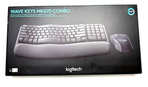 Logitech Wave Keys MK670 Combo Ergonomic Wireless Keyboard and Mouse - Picture 1 of 1