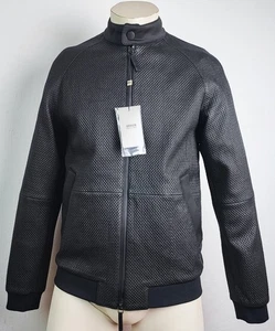 ARMANI COLLEZIONI Leather Jacket Herren Lederjacke Blouson Gr.48 NEU mit ETIKETT - Bild 1 von 12