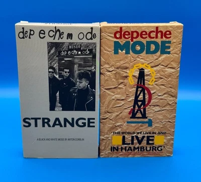 Depeche Mode: Strange (1988) and Live In Hamburg (1984) VHS Anton Corbijn - Image 1 of 4