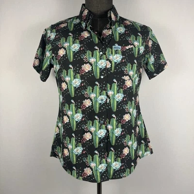 Dixxon Flannel Co Good Time Charlie Cactus Floral Shirt Men’s Size M Snap Front - Image 1 of 4