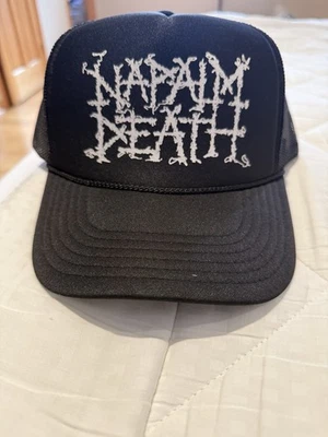 Napalm Death black mesh trucker hat (adjustable). - Image 1 of 3