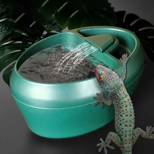 Reptile Waterfall Drinking Fountain Eco Friendly Watering Water Feeder Chamel... - Picture 1 of 8