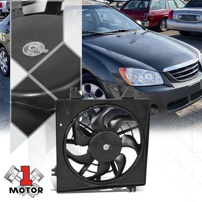 Conjunto de ventilador de refrigeración condensador de aire acondicionado estilo OE para motor 98-04 Sephia/Spectra 4 cilindros Foto 1 de 4