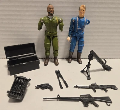 (1983) The A-TEAM - Lote de figuras de acción y accesorios - Para piezas o reparación Foto 1 de 4