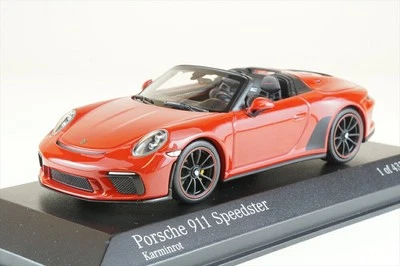 Minichamps 1/43 Porsche 911 991 Speedster 2019 rosso scuro metallizzato press... - Immagine 1 di 2