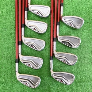 TaylorMade R9 Iron Set 3I~9I.Pw.Sw 9peace Shaft Motore 60 Flex S Used From Japan - Picture 1 of 14