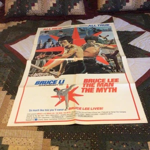 “1977 Bruce Li” en, Bruce Lee The Man The Myth, póster de cine, estado usado - Imagen 1 de 24