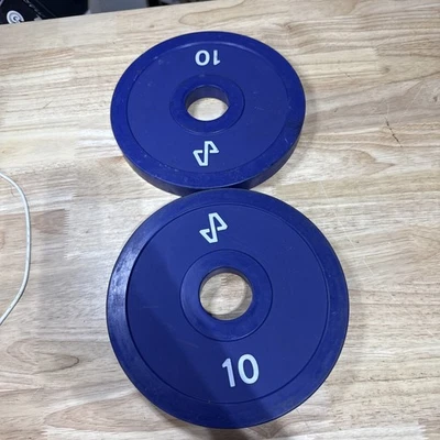 PLACAS DE CAMBIO RECUBIERTAS DE GOMA 10 LB X 2 OLÍMPICAS 2” PESAS 20 LB EN TOTAL Foto 1 de 4