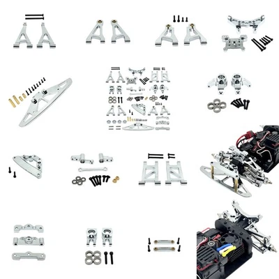 For 1/14 MJX 14304 14303 14302 14301 Alloy Upgraded Parts Chrome Mirror Plating‌ - Image 1 of 4
