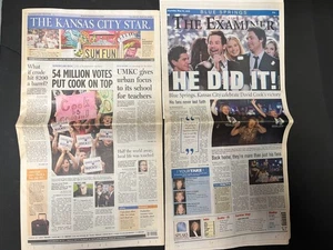 2 Papiere David Cook American Idol Zeitung KC Star & Blue Springs Examiner 2008 - Bild 1 von 1
