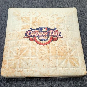 Angels vs. Minnesota Twins 2008 Opening Day Game Used Base Mauer Guerrero ~ MLB - Picture 1 of 8