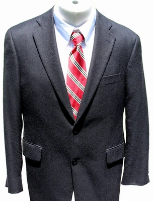 John W Nordstrom Loro Piana Blazer Mens Sz 40R Black 100% Cashmere 2 Btn Jacket - Image 1 of 4