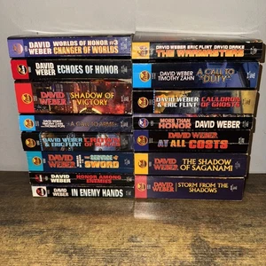 David Weber lot of 15 different paperback books from the Honorverse Series - Picture 1 of 2