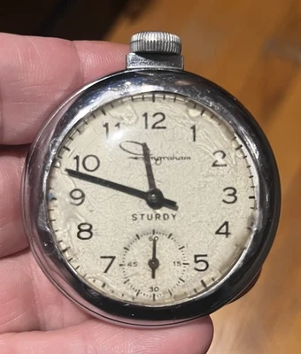 Reloj Bolsillo Ingraham "RESISTENTE" De Colección Funciona Bien. Foto 1 de 4