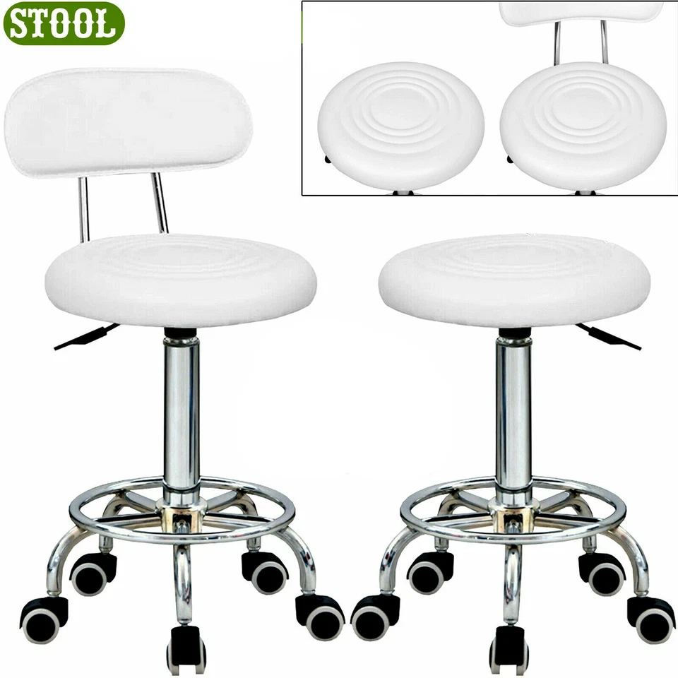 Adjustable 360° Swivel Stool Round Stool Salon Chair Beauty Workshop Office - Image 1 of 1