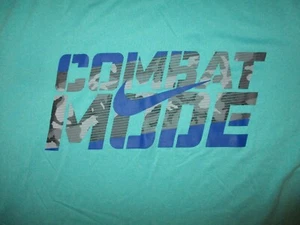 NIKE DRI FIT COMBAT MODE PERFORMANCE T SHIRT Fitness Beast Workout Adult LARGE - Picture 1 of 3
