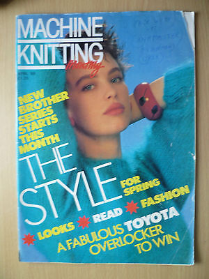 MACHINE KNITTING MONTHLY Magazine April 1989 • 5.63€