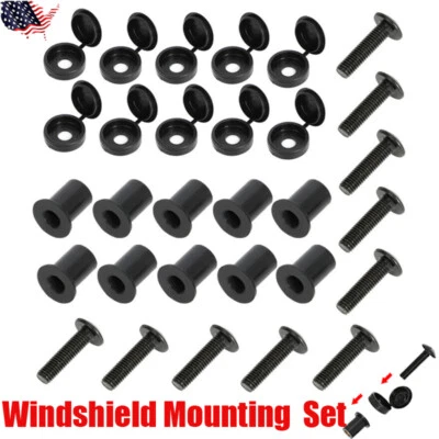 Mounting Windshield Hardware Screw, Expansion Nuts Set For Arctic Cat Snowmobile Foto 1 de 4