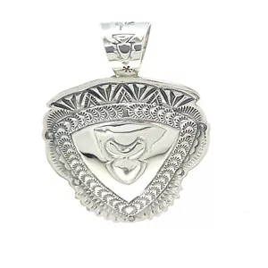 Ciondolo scudo punta freccia Delayne Reeves Navajo argento sterling design fatto a mano - Foto 1 di 6