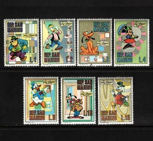 OPC 1970 San Marino Disnry Set Sc#736-742 MNH 46459 - Picture 1 of 1