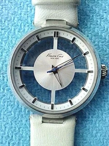 Reloj para mujer Kenneth Cole, Nueva York esfera transparente KC 2609, correa de cuero distintiva - Imagen 1 de 12