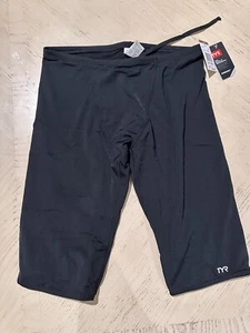 TYR Boys' Durafast ONE Jammer Swimsuit, Black, 38/XL - Picture 1 of 3