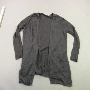 J Jill Sweater Womens Medium Long Sleeve Open Front Gray Outdoors - Picture 1 of 9
