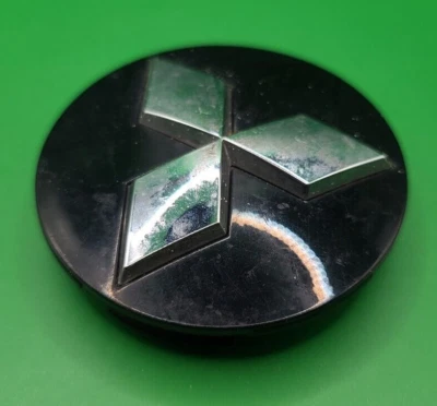 Cubierta de tapa central de rueda cromada negra diésel Mitsubishi Outlander 2007-2012 OEM Foto 1 de 3