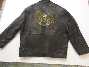 Vintage Pantera leather jacket size M (Planet Hollywood) Excelled - Picture 1 of 15