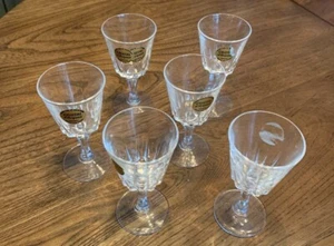 6 Kristall Cordial Gläser - mit Etikett - Frankreich - Bild 1 von 4