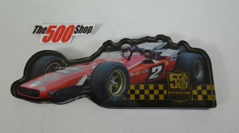 Mario Andretti 50th Anniversary 1969 Brawner Hawk Magnet Indy 500 Cover