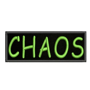 Chaos Patch 4" Embroidered Iron-On Applique Geeks Gamers Grim Darkness - Picture 1 of 12