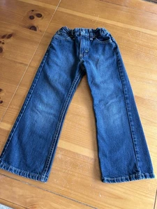 Wrangler Boys Bootcut Cowboy Jeans Size 5 Regular  Adjustable Waist Farm Rodeo - Picture 1 of 12