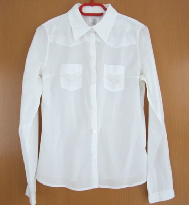 Basic Bluse / Hemd von H&M Gr.38 weiß - Bild 1 von 3