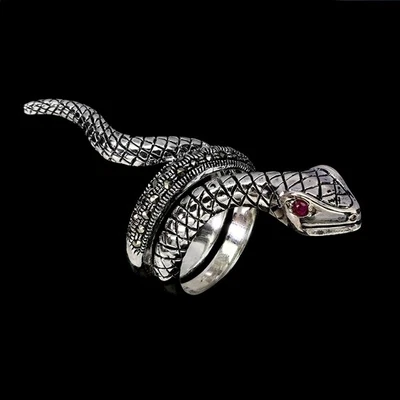 925 Sterling Silver Ring Round Simulated Cz Marcasite Cobra Gemstone Jewelry 8 - Image 1 of 4