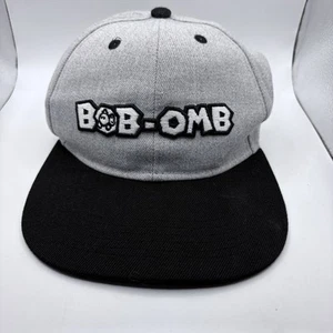 Super Mario BOB-OMB Nintendo Emblem Snapback Hat - Picture 1 of 8