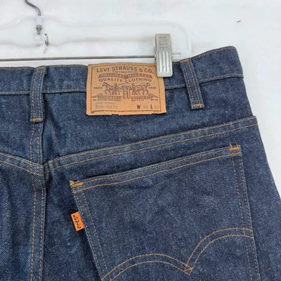 Vintage Levis 509 0217 Jeans Mens 36x30 (34x26) Blue Relaxed Fit Orange Tab - Image 1 of 4