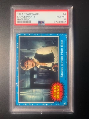 1977 Topps Star Wars #4 Space pirate Han Solo Grade PSA 8. Great Centering - Image 1 of 2