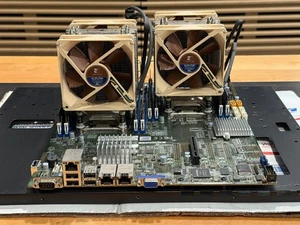 Dual Xeon Intel E5-2697 v3 CPU + Supermicro X10DRD-LT LGA2011-3 + 64GB RAM Combo - Zdjęcie 1 z 8