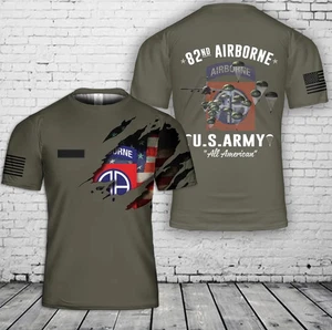 Custom Name US Army 82nd Airborne Division T-Shirt 3D Size S-5XL - Picture 1 of 2