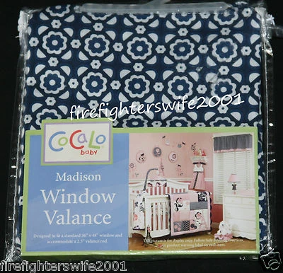 Cenefa ventana Cocalo Madison decoración infantil azul marino rosa 53x12 nueva con etiquetas Foto 1 de 4