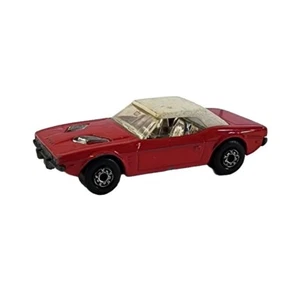 Matchbox n.1 Dodge Challenger 1975 auto pressofusa rossa e bianca made in England  - Foto 1 di 9